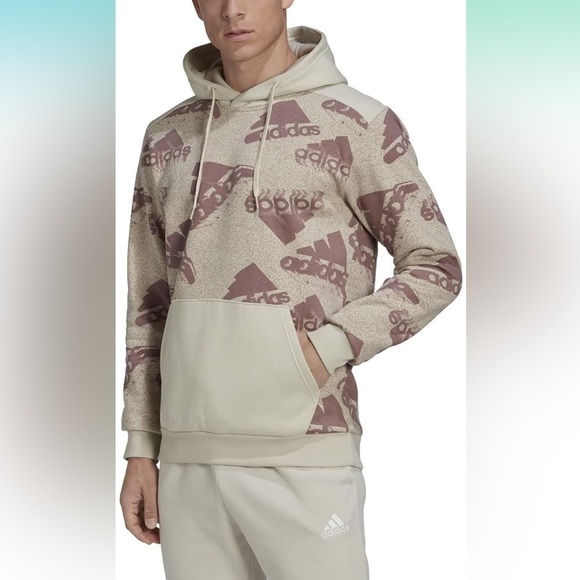 Adidas Men's Essentials Brandlove Q3 Hoodie Great Condition  Sweatshirt Size M - Picture 4 of 9